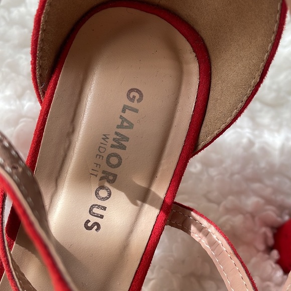 Nasty Gal Red Suede Heels - Picture 4 of 9